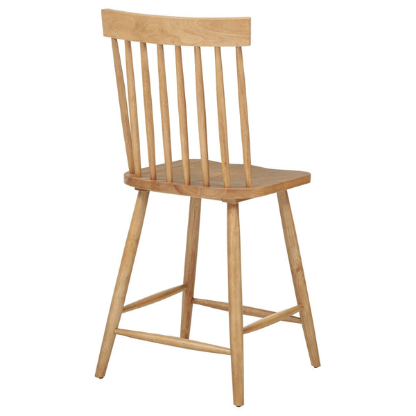 English Elm Waverly Windsor Spindle Back Counter Chairs Solid Wood Farmhouse Kitchen Set of Two Light Ash B062P507868