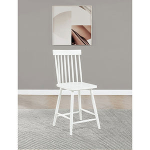 English Elm Waverly Windsor Spindle Back Counter Chairs Solid Wood Farmhouse Kitchen Set of Two White B062P507869