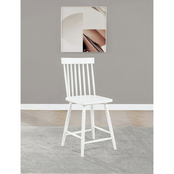 English Elm Waverly Windsor Spindle Back Counter Chairs Solid Wood Farmhouse Kitchen Set of Two White B062P507869