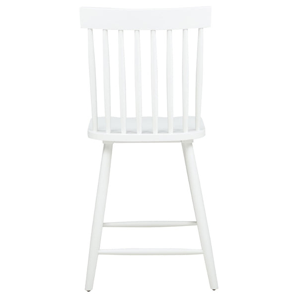 English Elm Waverly Windsor Spindle Back Counter Chairs Solid Wood Farmhouse Kitchen Set of Two White B062P507869