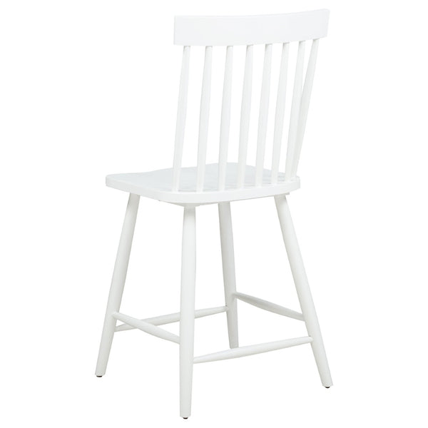 English Elm Waverly Windsor Spindle Back Counter Chairs Solid Wood Farmhouse Kitchen Set of Two White B062P507869