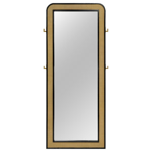 English Elm Benson Rattan Cane Trim Full Length Floor Mirror Freestanding Bedroom Dressing B062P509653