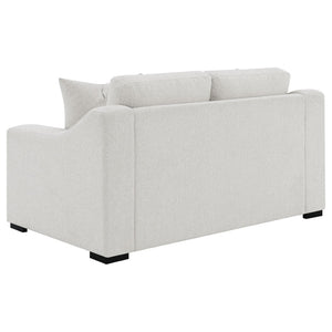 English Elm Chelan Compact Loveseat with Track Arms Sand Textured Fabric for Modern Living Rooms B062P509658