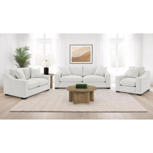English Elm Chelan Sand Fabric Accent Chair with Pocket Coil Cushions for Living Room Comfort B062P509659
