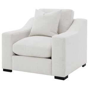 English Elm Chelan Sand Fabric Accent Chair with Pocket Coil Cushions for Living Room Comfort B062P509659