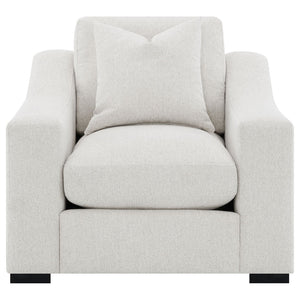 English Elm Chelan Sand Fabric Accent Chair with Pocket Coil Cushions for Living Room Comfort B062P509659