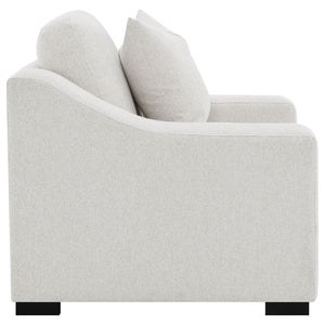 English Elm Chelan Sand Fabric Accent Chair with Pocket Coil Cushions for Living Room Comfort B062P509659