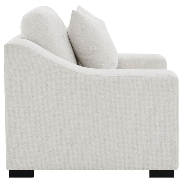 English Elm Chelan Sand Fabric Accent Chair with Pocket Coil Cushions for Living Room Comfort B062P509659