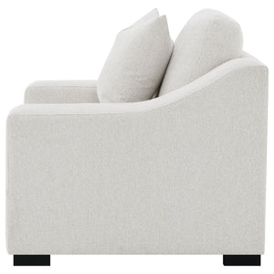 English Elm Chelan Sand Fabric Accent Chair with Pocket Coil Cushions for Living Room Comfort B062P509659