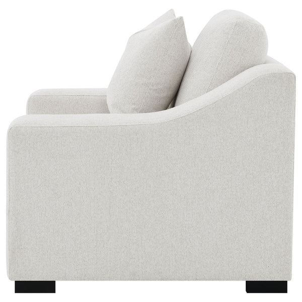 English Elm Chelan Sand Fabric Accent Chair with Pocket Coil Cushions for Living Room Comfort B062P509659