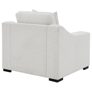 English Elm Chelan Sand Fabric Accent Chair with Pocket Coil Cushions for Living Room Comfort B062P509659