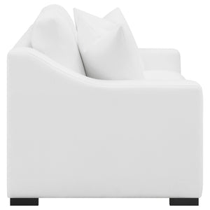 English Elm Chelan Textured Fabric Compact Loveseat with Pocket Coil Support for Apartment Living B062P509666