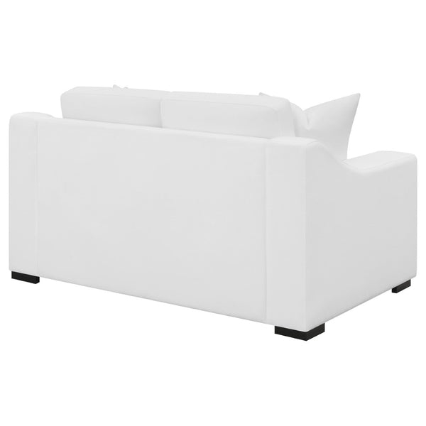English Elm Chelan Textured Fabric Compact Loveseat with Pocket Coil Support for Apartment Living B062P509666