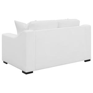 English Elm Chelan Textured Fabric Compact Loveseat with Pocket Coil Support for Apartment Living B062P509666