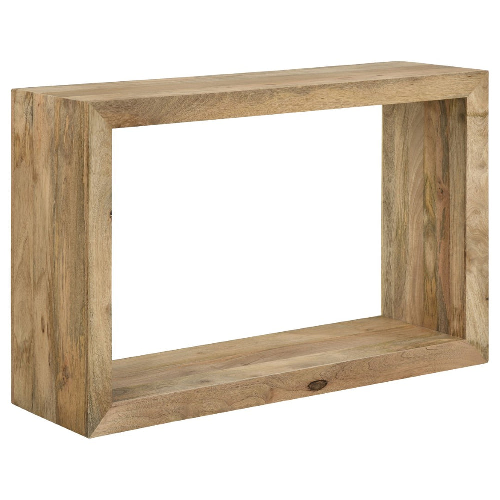 English Elm Mesa Solid Mango Wood Open Frame Console Natural Grain Entryway Accent Table B062P509703