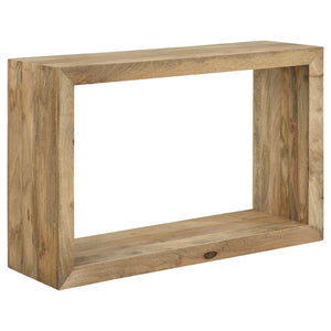 English Elm Mesa Solid Mango Wood Open Frame Console Natural Grain Entryway Accent Table B062P509703