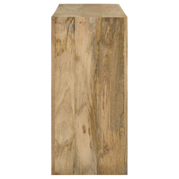 English Elm Mesa Solid Mango Wood Open Frame Console Natural Grain Entryway Accent Table B062P509703