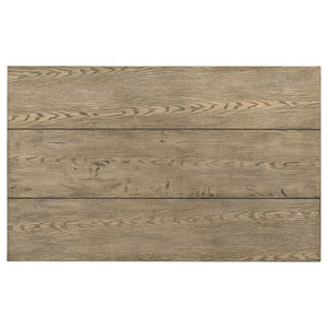 English Elm Cressley Solid Rubberwood Extendable Dining Table Seats Eight with Plank Oak Finish B062P511750