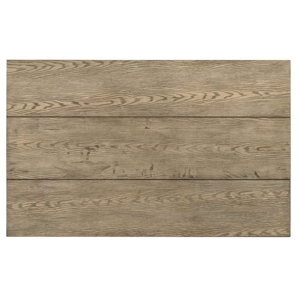 English Elm Cressley Solid Rubberwood Extendable Dining Table Seats Eight with Plank Oak Finish B062P511750