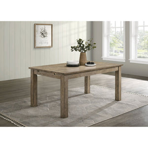 English Elm Cressley Solid Rubberwood Extendable Dining Table Seats Eight with Plank Oak Finish B062P511750