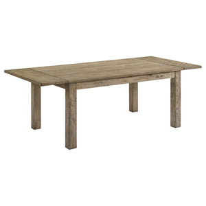 English Elm Cressley Solid Rubberwood Extendable Dining Table Seats Eight with Plank Oak Finish B062P511750