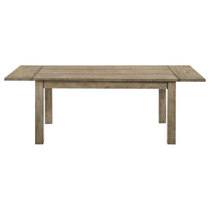 English Elm Cressley Solid Rubberwood Extendable Dining Table Seats Eight with Plank Oak Finish B062P511750