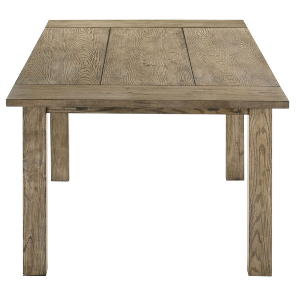 English Elm Cressley Solid Rubberwood Extendable Dining Table Seats Eight with Plank Oak Finish B062P511750