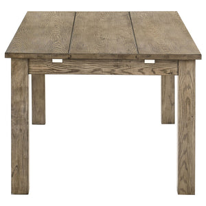English Elm Cressley Solid Rubberwood Extendable Dining Table Seats Eight with Plank Oak Finish B062P511750