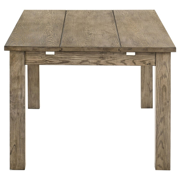 English Elm Cressley Solid Rubberwood Extendable Dining Table Seats Eight with Plank Oak Finish B062P511750