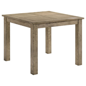 English Elm Cressley Solid Rubberwood Square Counter Table with Grid Top for Farmhouse Kitchens B062P511755
