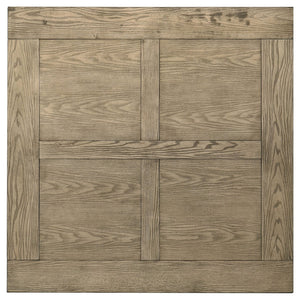 English Elm Cressley Solid Rubberwood Square Counter Table with Grid Top for Farmhouse Kitchens B062P511755