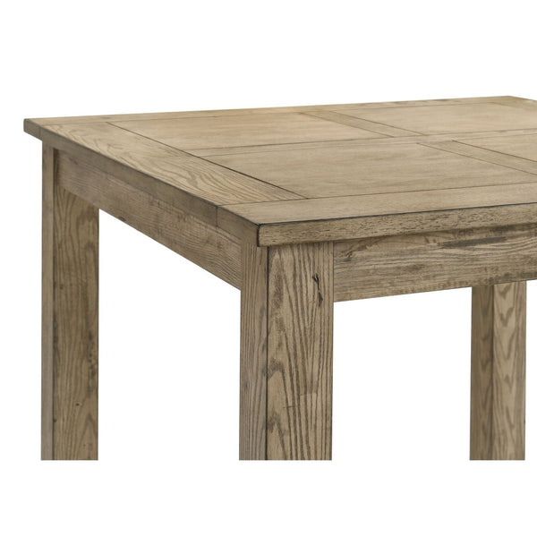 English Elm Cressley Solid Rubberwood Square Counter Table with Grid Top for Farmhouse Kitchens B062P511755