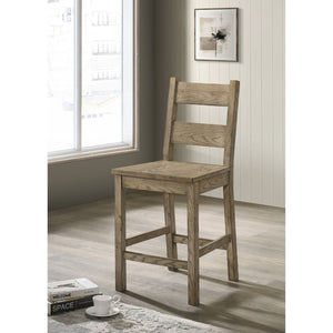 English Elm Cressley Ladder Back Solid Rubberwood Counter Chairs Farmhouse Set of Two B062P511756