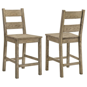 English Elm Cressley Ladder Back Solid Rubberwood Counter Chairs Farmhouse Set of Two B062P511756