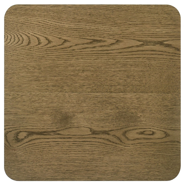 English Elm Bryant Square Oak Veneer End Table with Sculptural Legs for Modern Living Spaces B062P511816