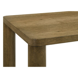 English Elm Bryant Square Oak Veneer End Table with Sculptural Legs for Modern Living Spaces B062P511816
