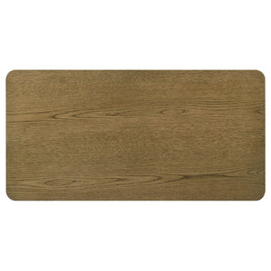 English Elm Bryant Sculptural Oak Veneer Coffee Table with Bold Legs for Modern Living Rooms B062P511817