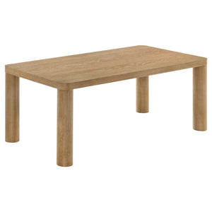 English Elm Bryant White Oak Veneer Rectangular Coffee Table for Modern Living Rooms B062P511824