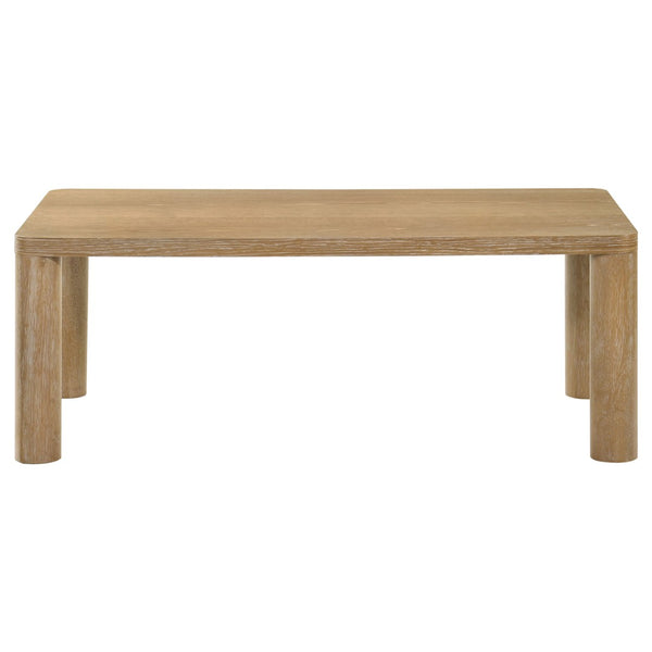 English Elm Bryant White Oak Veneer Rectangular Coffee Table for Modern Living Rooms B062P511824