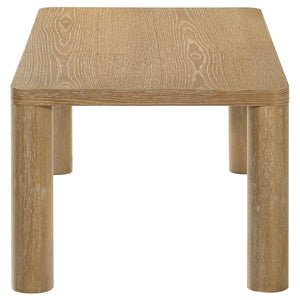 English Elm Bryant White Oak Veneer Rectangular Coffee Table for Modern Living Rooms B062P511824