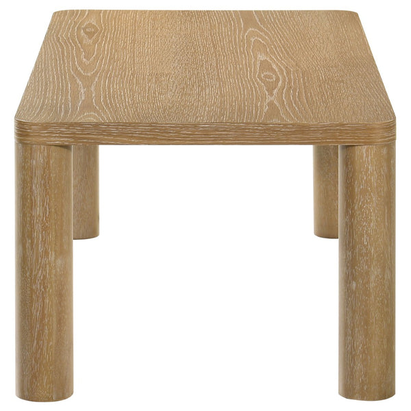 English Elm Bryant White Oak Veneer Rectangular Coffee Table for Modern Living Rooms B062P511824