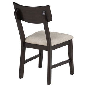 English Elm Jackie Drop Leaf Dining Set for Four with Rubberwood Frame and Ivory Cushioned Chairs B062P511830