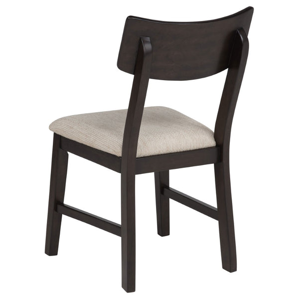 English Elm Jackie Drop Leaf Dining Set for Four with Rubberwood Frame and Ivory Cushioned Chairs B062P511830