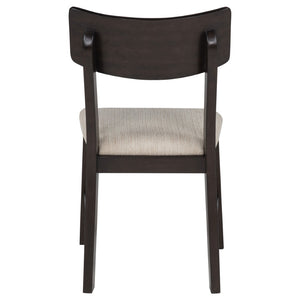 English Elm Jackie Drop Leaf Dining Set for Four with Rubberwood Frame and Ivory Cushioned Chairs B062P511830