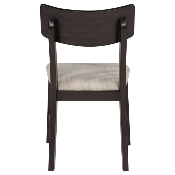 English Elm Jackie Drop Leaf Dining Set for Four with Rubberwood Frame and Ivory Cushioned Chairs B062P511830