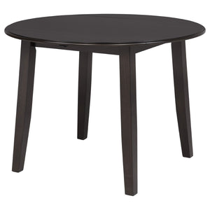 English Elm Jackie Drop Leaf Dining Set for Four with Rubberwood Frame and Ivory Cushioned Chairs B062P511830