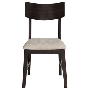 English Elm Jackie Drop Leaf Dining Set for Four with Rubberwood Frame and Ivory Cushioned Chairs B062P511830