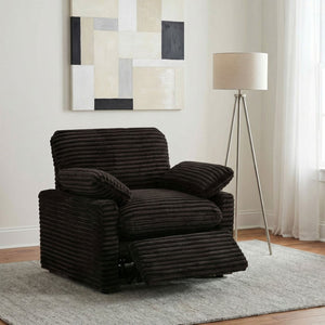 English Elm Hollander Power Recliner Corduroy Upholstered Chair for Living Room Lounging Comfort Chocolate B062P511864