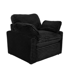 English Elm Hollander Power Recliner Corduroy Upholstered Chair for Living Room Lounging Comfort Black B062P511865