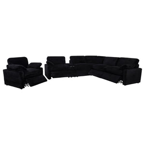 English Elm Hollander Power Recliner Corduroy Upholstered Chair for Living Room Lounging Comfort Black B062P511865